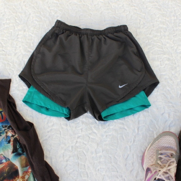 Nike Pants - WOMENS NIKE DRI-FIT SHORTS 2 IN 1 RUNNING SHORTS